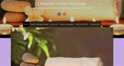 Desktop Screenshot of lebanonvalleymassage.com